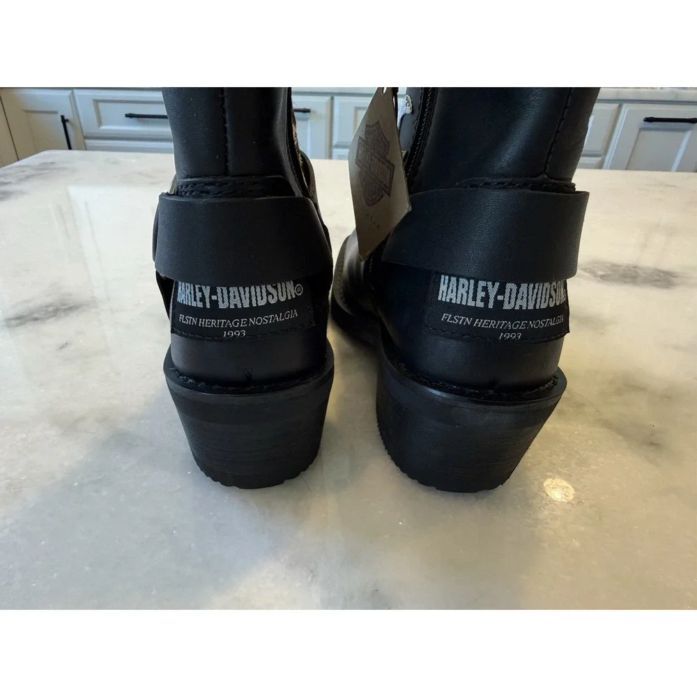 New Harley Davidson Boot Women's Size 5 Cow Print - Picture 4 of 7